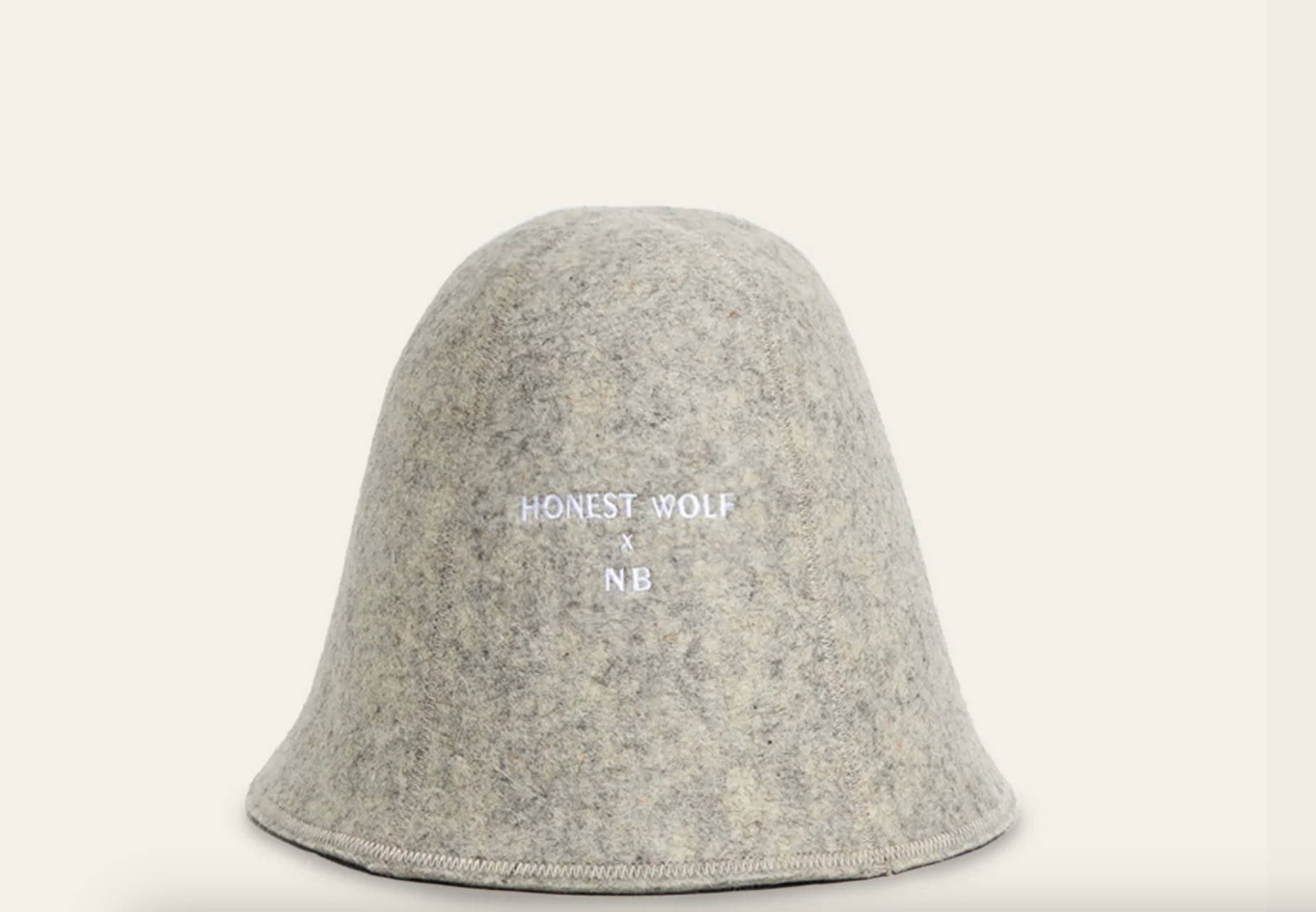 Honest Wolf x Cedar & Salt Wool Sauna Hat – 100% New Zealand Wool